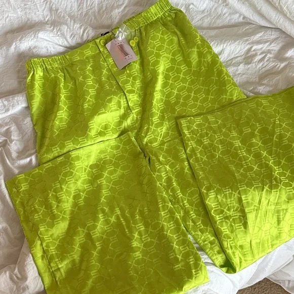 SAVAGE X FENTY SATIN JACQUARD
Green pajama pants - Picture 4 of 6